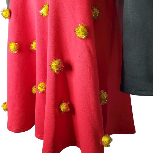 Mighty Fine Santa Sweatshirt Dress Teachercore Ugly Sweater Christmas Sz 1X NEW - Picture 3 of 11